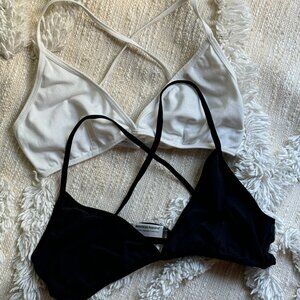 American Apparel Triangle Bralette (2!)